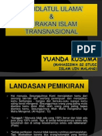 Yuanda Kusuma Lc, M. Ag - Nahdlatul Ulama Dan Gerakan Islam Transnasional