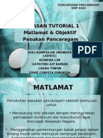 Contoh Tugasan Tutorial 1: Penulisan Matlamat & Objektif Pancaragam Sekolah