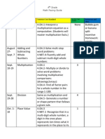 4 Grade Math Pacing Guide: Date Content Common Core Standard Resources and Ideas