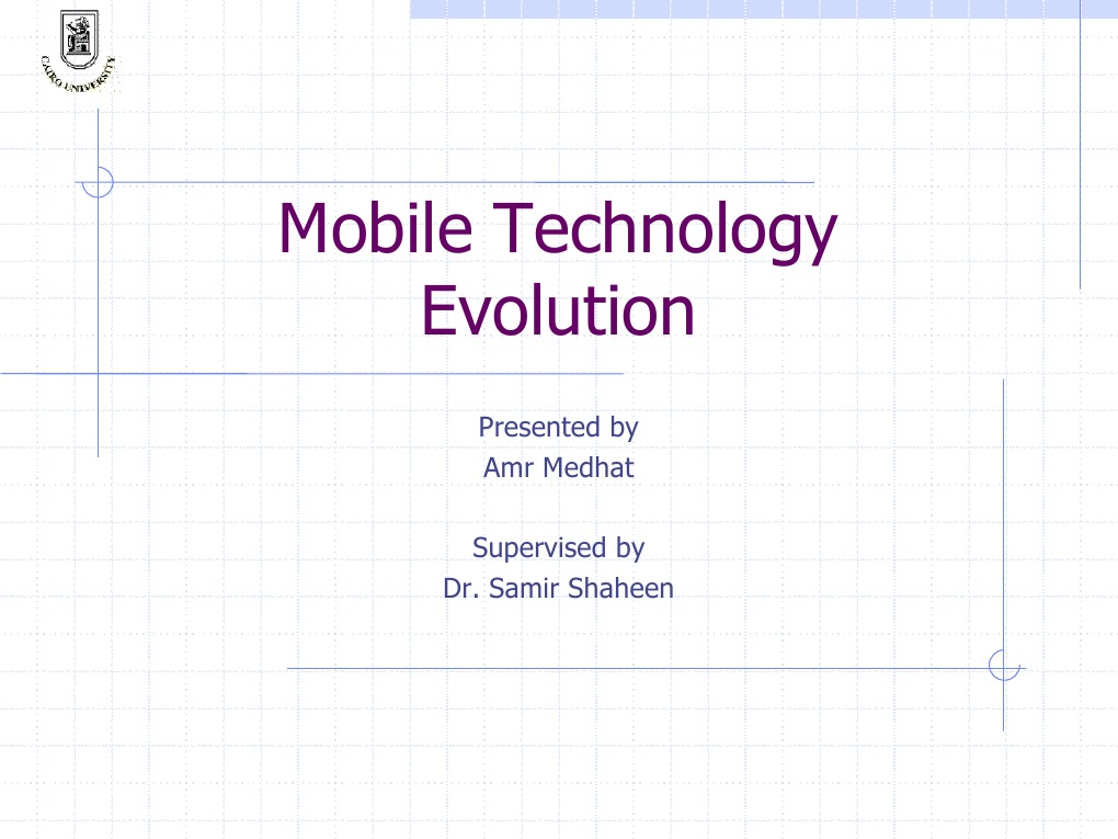Mobile Technology Evolution PDF Cellular Network Mobile Phones