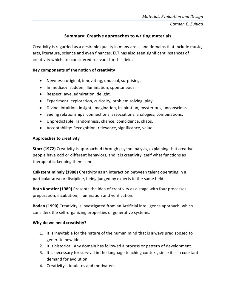 Embracing Creativity in ELT Materials | PDF | Creativity | Academic ...