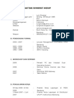 Daftar Riwayat Hidup