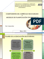 Componentes Del Curriculo Bolivariano y Modelos de Planificación