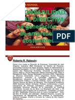 "Responsabilidad Social Directiva: La Generación de Empresas Sostenibles" Por Roberto Rabouin