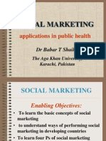 Social Marketing: Applications in Public Health