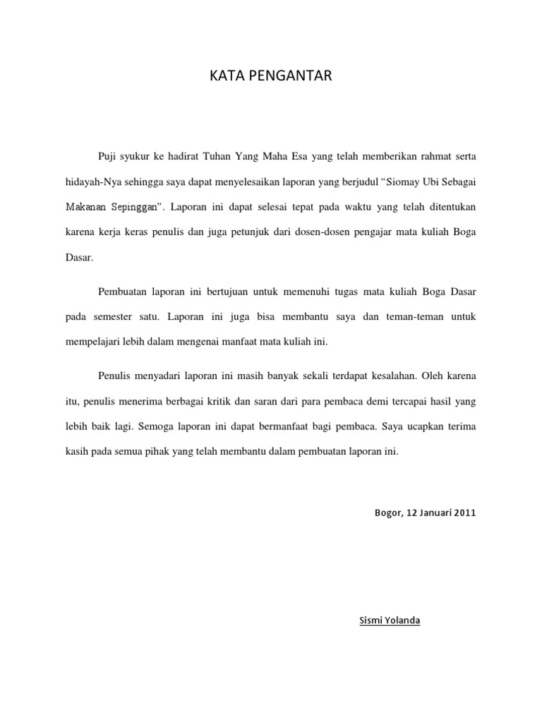 Makalah Boga Dasar Makanan Sepinggan