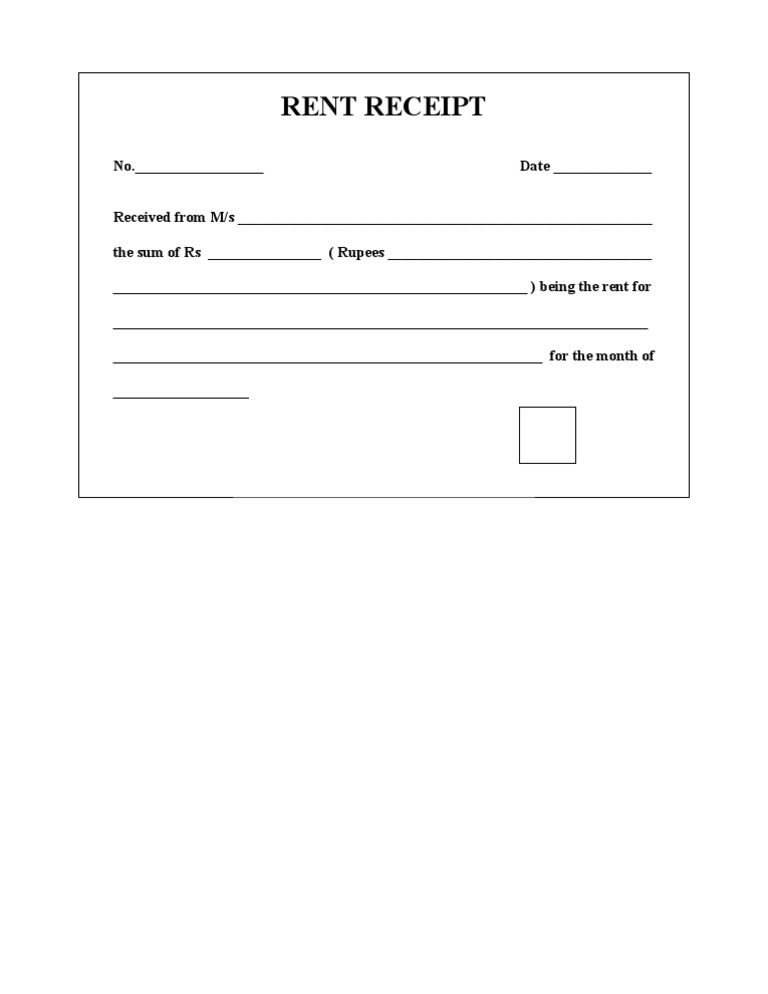 rent receipt pdf