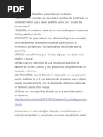 Elementos que configuran las teorías