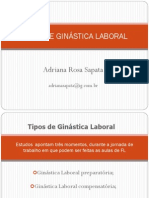 TIPOS DE GINÁSTICA LABORAL - Jul - 12