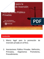 Proinversion Marco Legal Inversion Privada y App l Henderson