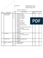 Planificare Calendaristica Ed. Civică Clasa A IV-a