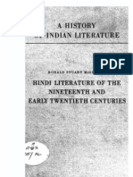 A History of Indian Literature Vol VIII Fasc. 2 Hindi Literature of The Nineteenth and Early Twentieth Centuries - J Gonda