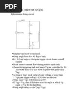 Triggering Circuits of SCR