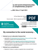 Social economy and social entrepreneurship: divergent or complementary projects?