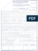 KSOU BPGC New Admission Form