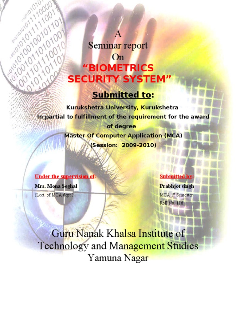 Biometrics Security System Overview | PDF | Business | Computers