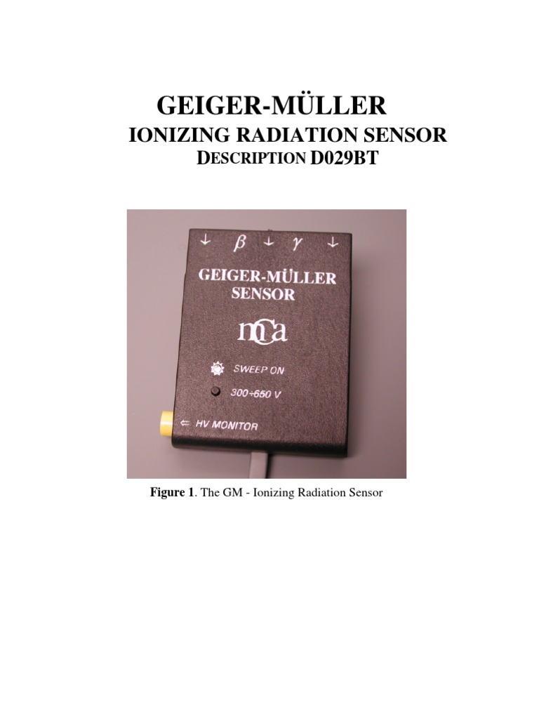 Geiger Muller Manual | PDF | Radioactive Decay | Gamma Ray