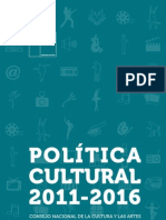 Política cultural 2011 2016