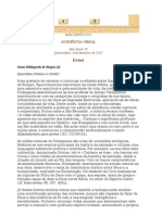 Audiência de 8 de setembro de 2010 do Papa Bento XVI - santa hildegarda