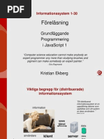 Grundläggande programmering i Javascript 1