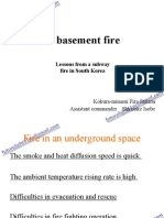 A basement fire　Lessons from a subway fire in South Korea