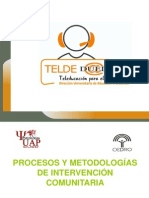 Procesos y metodologías de intervención comunitaria