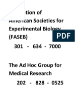 Federation of American Societies For Experimental Biology (Faseb)
