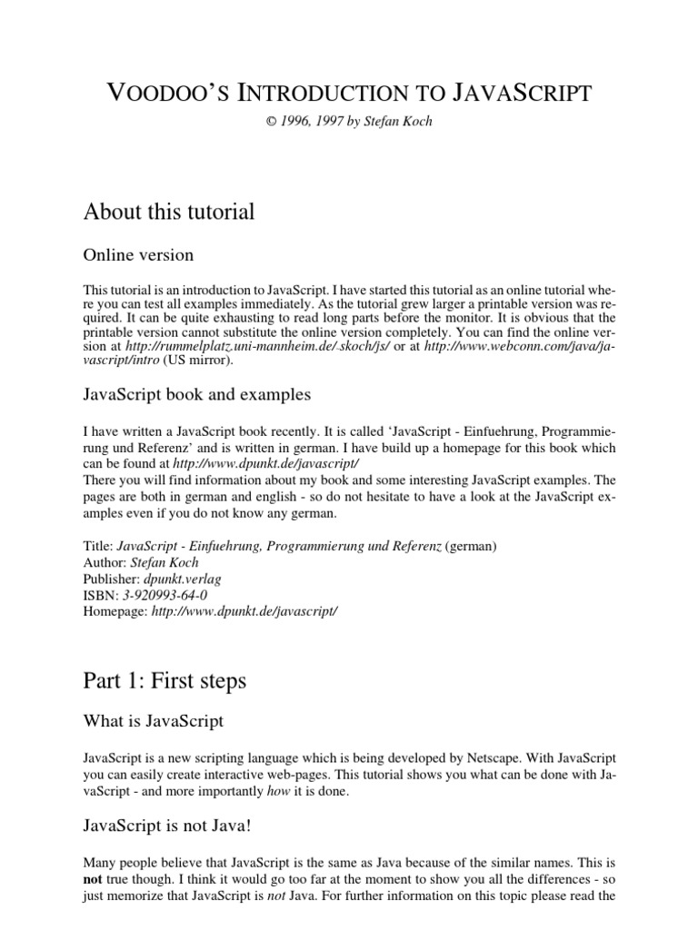 V ' I J S: About This Tutorial | PDF | Java Script | Html Element