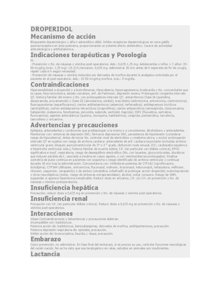 Droperidol