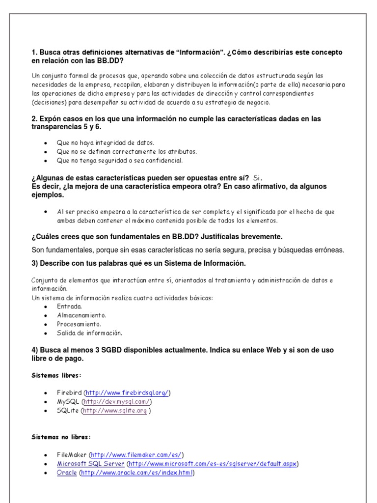 BD Ejercicios | PDF | Bases de datos | SQL