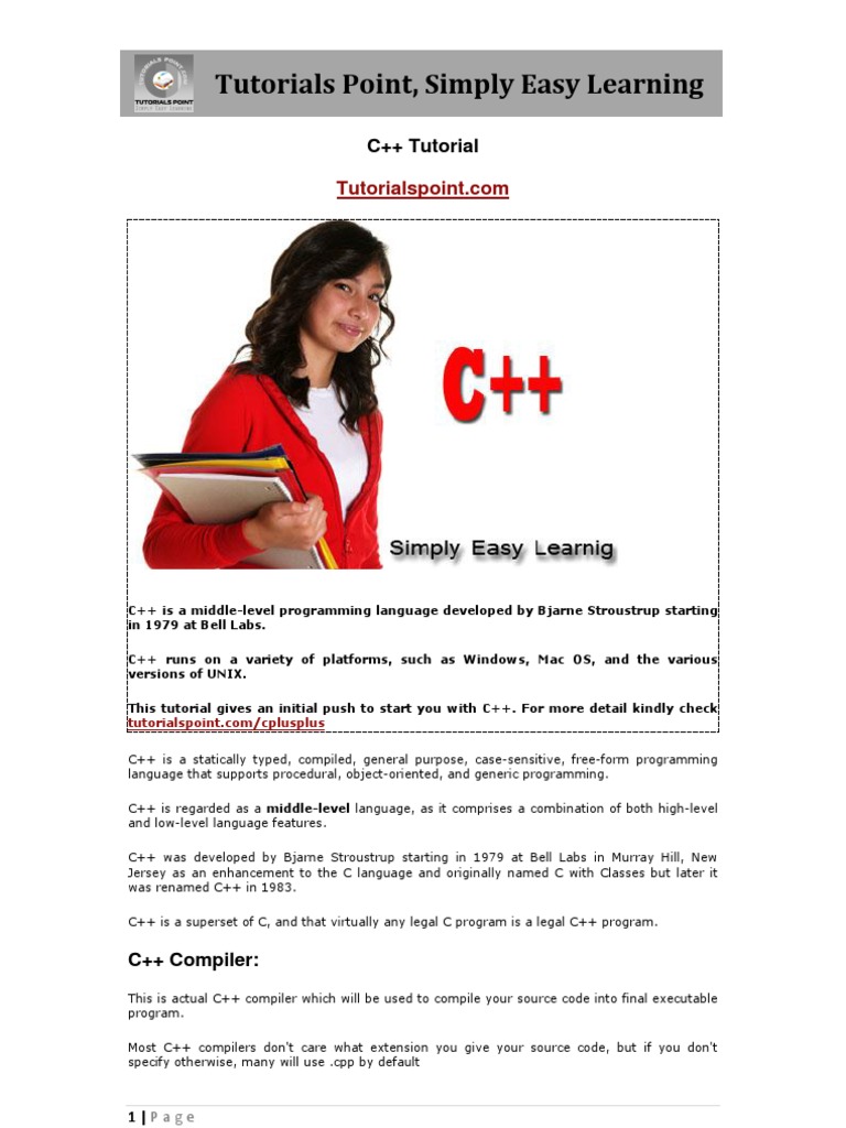 C++ Tutorials | PDF