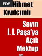 Hikmet Kıvılcımlı - Sayin İ. İ. Paşa'ya Açık Mektup