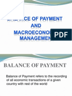 Balance of Payment