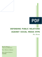 As relações públicas e os Social Media