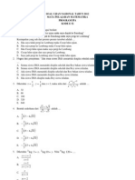 Soal UN 2012 Matematika IPA Kode E52