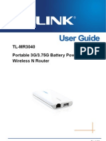 TL-MR3040 V1.0 User Guide