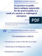 Dimitrova Krusteva Effective - Practices in Public Communication To Mitigate Undesirable Outcomes For The General Public As A Result of A Nuclear or Radiological Emergency