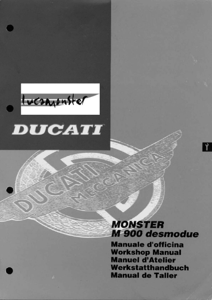 DUCATI Monster 900ie ワークショップマニュアル Ducati Monster 900 SM | PDF