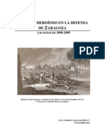 CORAJE Y HEROÍSMO EN LA DEFENSA DE ZARAGOZA. LOS SITIOS DE 1808-1809