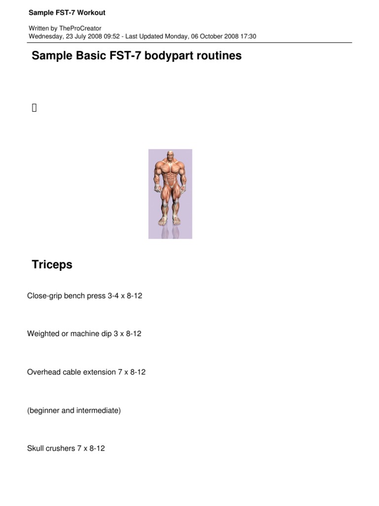 113 Sample Fst 7 Workout