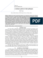 Antibiotic Resistance Pattern of MDR Pathogens: Priti Vyas