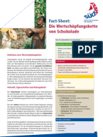 Fact-Sheet Die Wertschöpfungskette Von Schokolade