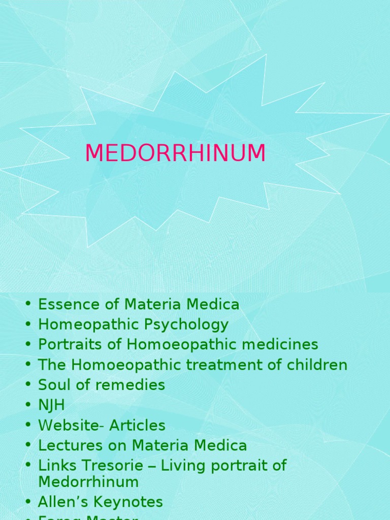 Medorrhinum Homeopathy Health Sciences