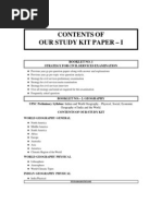 Contents of general studies CSAT