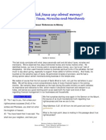 Jesus On Money Taxes and Miracles