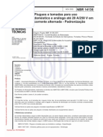 ABNT NBR 14136 Plugues e Tomadas para Uso Doméstico e Análogo Até 20 A 250 V em Corrente Alternada - Padronização