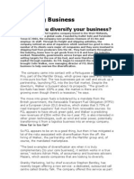 Should You Diversify Your Business?