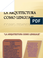 La Arquitectura Como Lenguaje