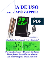 Guia de Uso Del Zip Zap Zapper de GAIARIAN® Protocolo de La Dra. Hulda Clark de Su Libro "La Cura de TODAS Las Enfermedades"