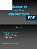 Técnicas de Anestesia Suplementares